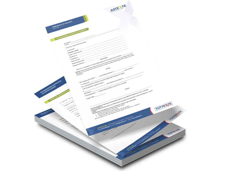 ASSISTENZA PER OTTENERE I DOCUMENTI NECESSARI PER PARTECIPARE ALL'ASTA